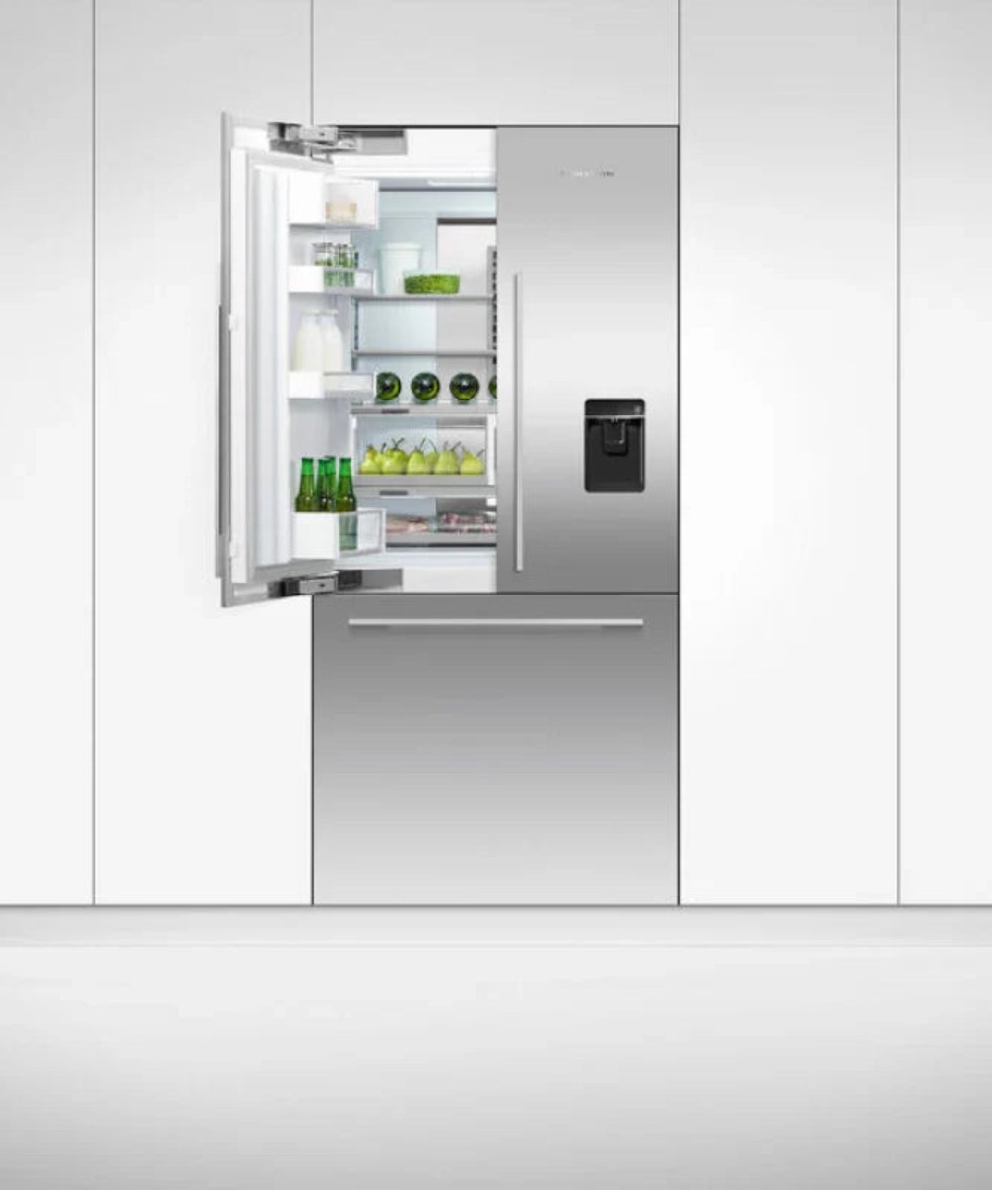 Fisher Paykel  36" Series 7 Integrated French Door Refrigerator Freezer, Ice & Water Stainless Steel - RS36A80U1N