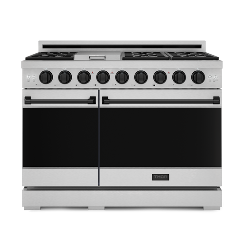 Thor Kitchen 48 Inch Professional Range with Pro-Style Knobs| Gordon Ramsay Series - RSG48EBLP