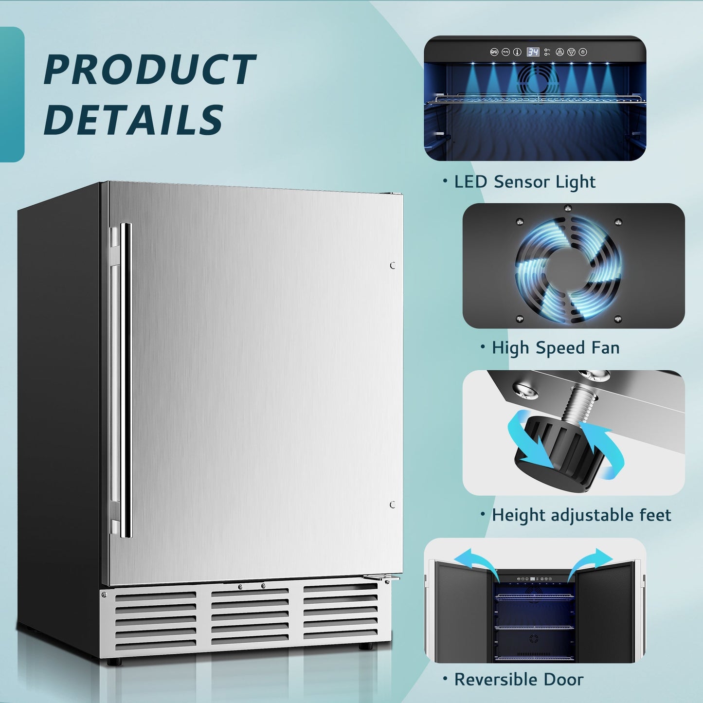 EUHOMY Pulse 150 Beverage & Wine Cooler