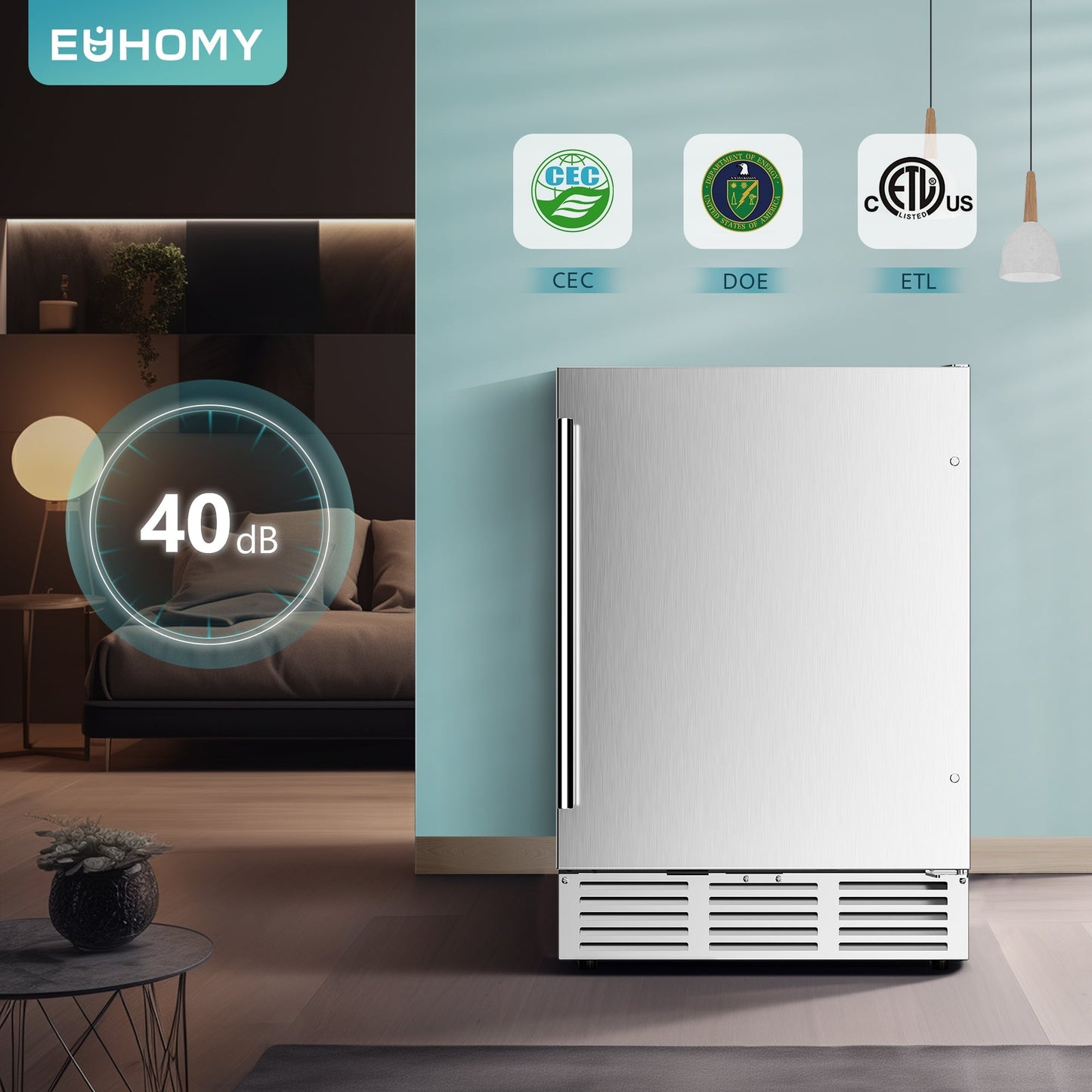 EUHOMY Pulse 150 Beverage & Wine Cooler