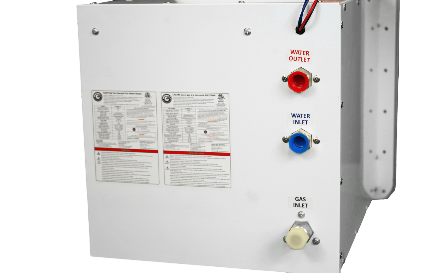 RVMP Flex Temp On-Demand Propane Tankless Water Heater for RVs  | White Color | Anti-Freezing System | Anti-Scald System | Digital Remote | FG-SBMC-11 - 240172