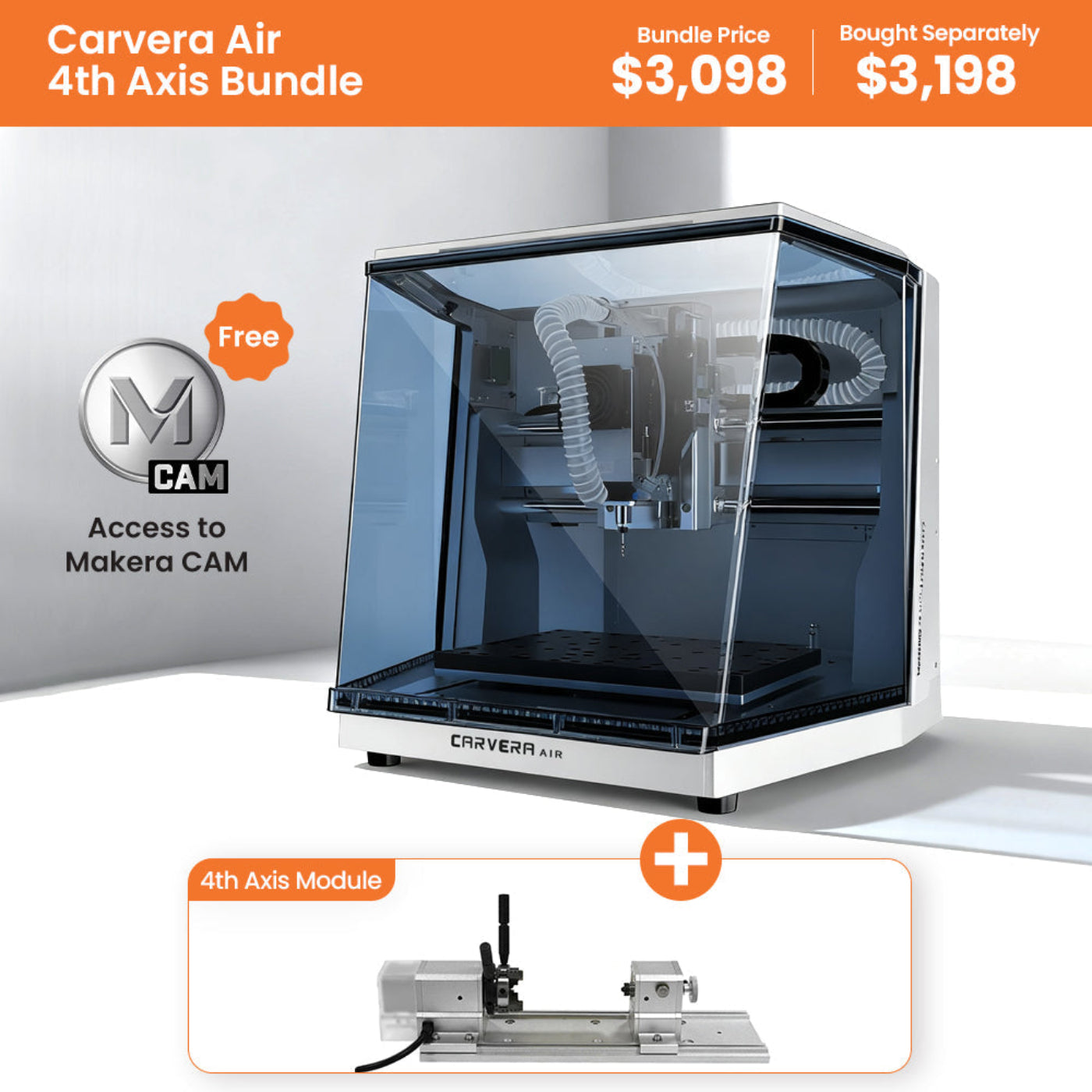 Carvera Air Desktop CNC Machine - C2-G-0003