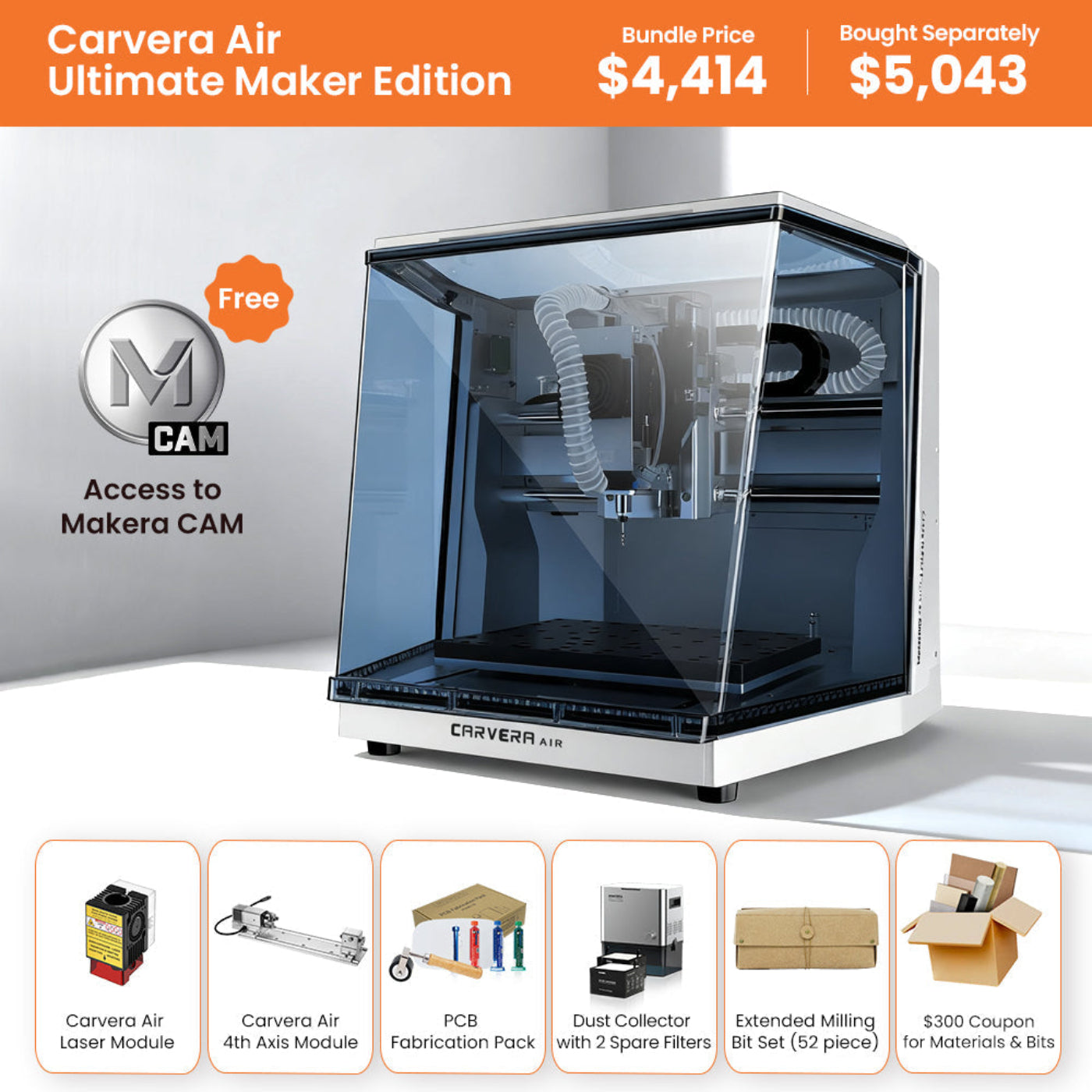 Carvera Air Desktop CNC Machine - C2-G-0003