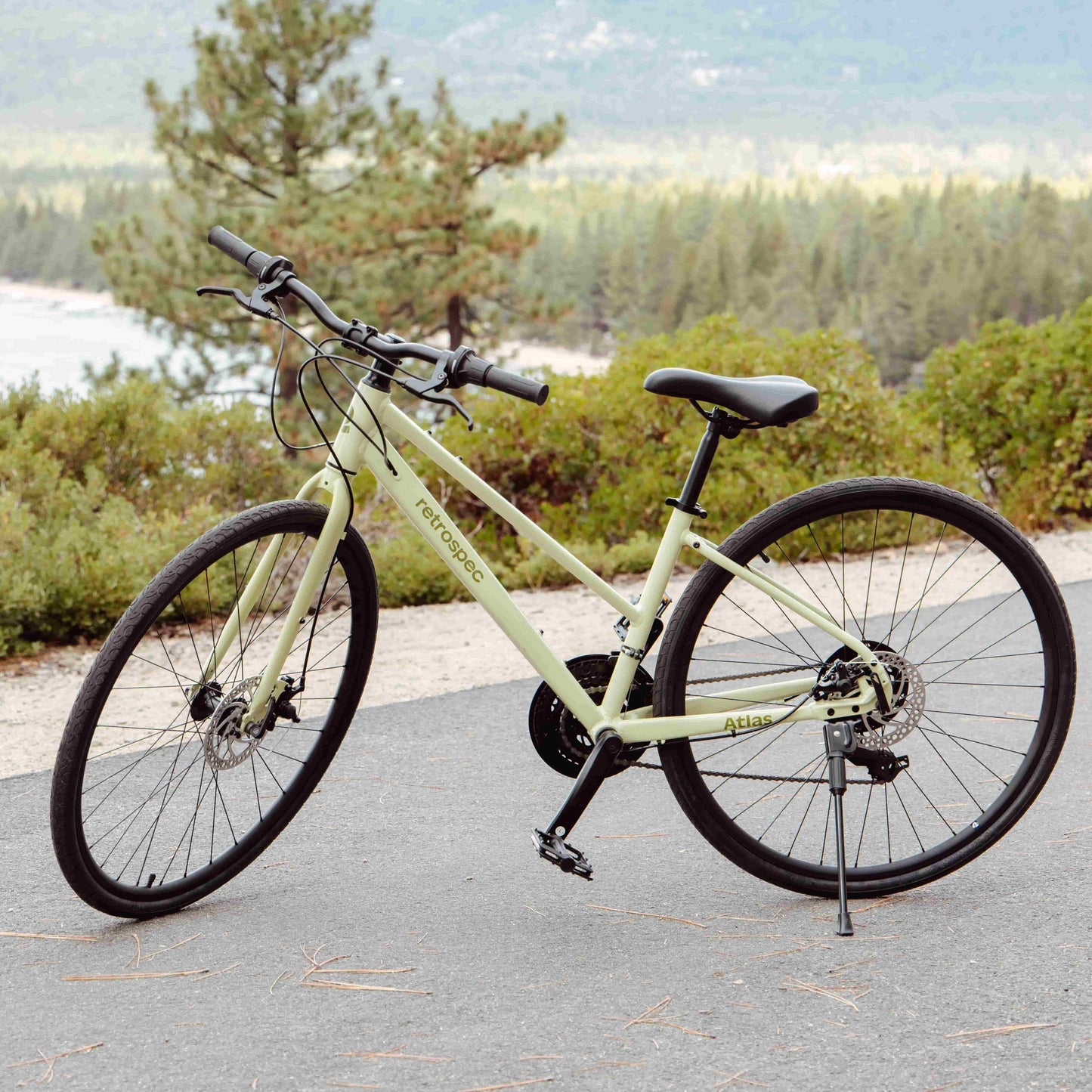 Retrospec Atlas Fitness Hybrid Bike - Step Through 21 Speed - 5841