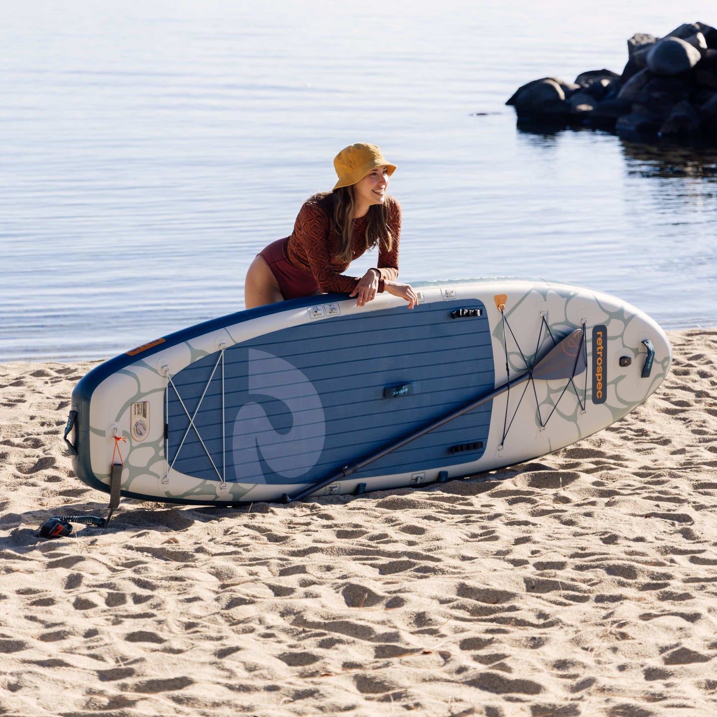 Retrospec Weekender Plus Inflatable Stand Up Paddle Board Kayak Hybrid 10'6" - 6621