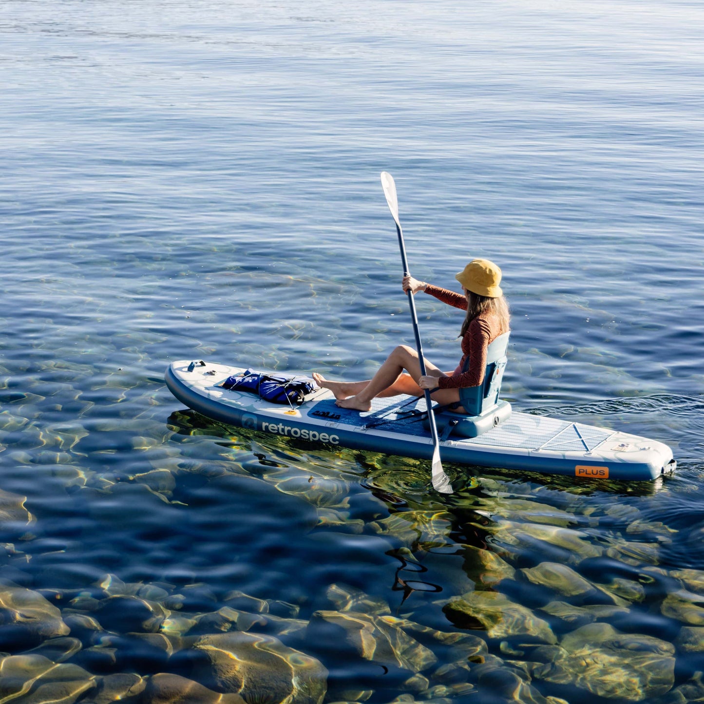 Retrospec Weekender Plus Inflatable Stand Up Paddle Board Kayak Hybrid 10'6" - 6621