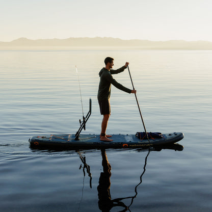 Retrospec June Inflatable Fishing Paddle Board Kayak Hybrid 11’6” - 6632