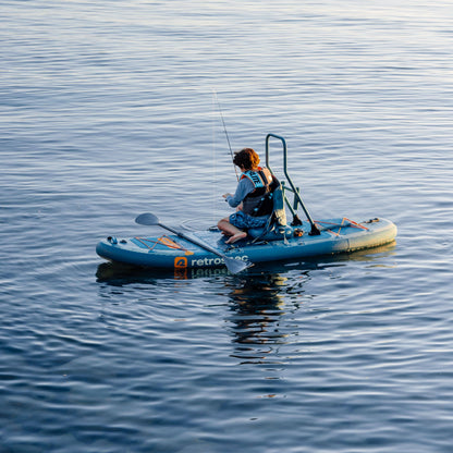Retrospec June Nano Kids Inflatable Fishing Paddle Board Kayak Hybrid 9'6" - 6311