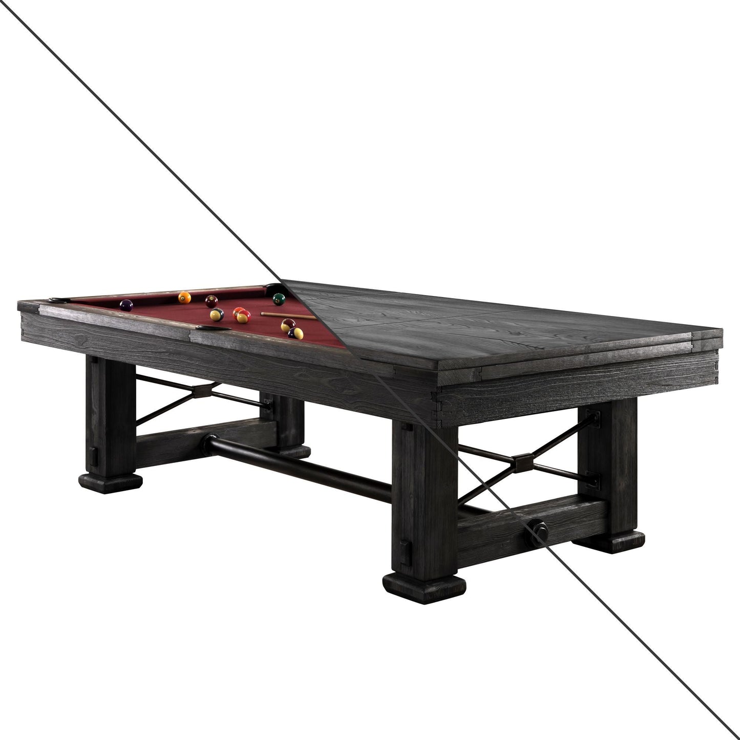Playcraft Rio Grande Slate Pool Table with Dining Top - PTRIORVN07