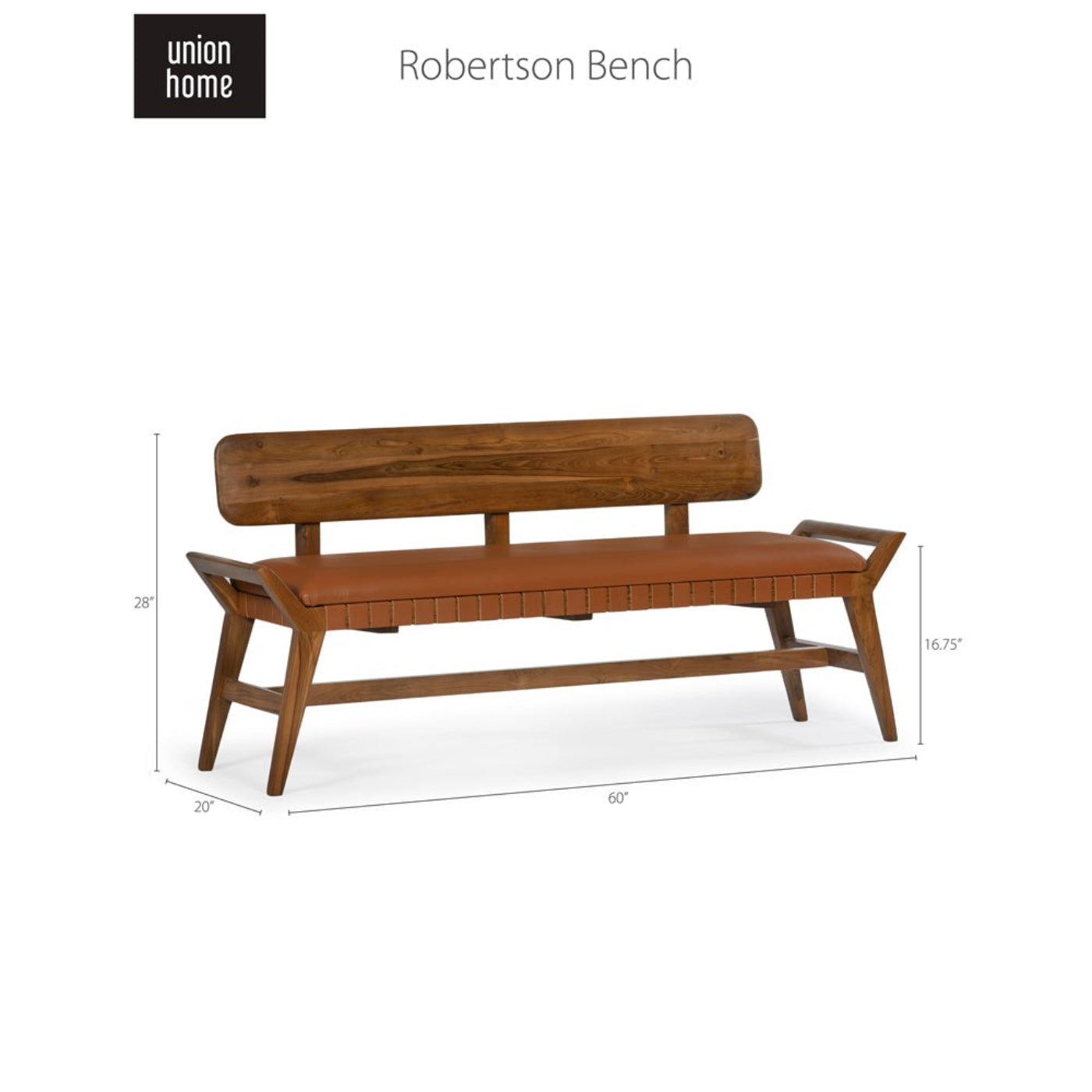 Union Home Robertson Bench  - LVR00121