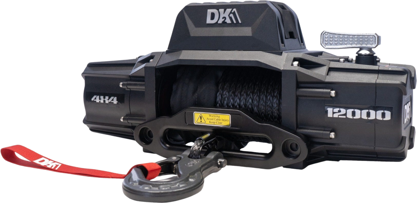 DK2 S12000-SR Electric Winch 12,000 lbs. 4 x 4 with Synthetic Rope New - S12000-SR