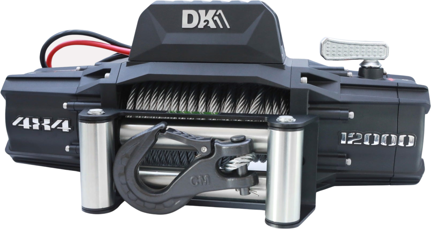 DK2 S12000 Electric Winch 12,000 lbs. 4 x 4 with Steel Cable New - S12000