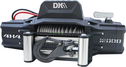 DK2 S12000 Electric Winch 12,000 lbs. 4 x 4 with Steel Cable New - S12000