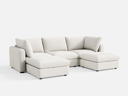 LINSY HOME RUBIK V 3 Seats with 2 Ottomans - S500-01X-3220-1-US-SPF-Sofa-0