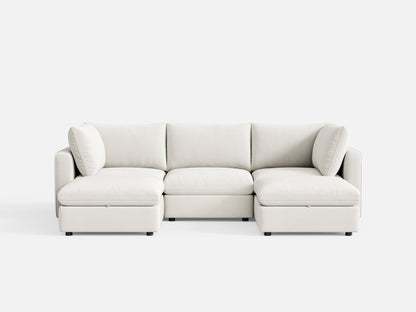 LINSY HOME RUBIK V 3 Seats with 2 Ottomans - S500-01X-3220-1-US-SPF-Sofa-0