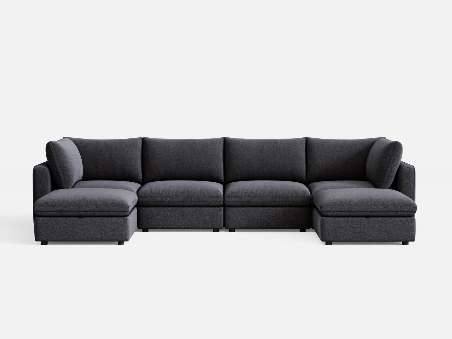 LINSY HOME RUBIK V 4 Seats with 2 Ottomans - S500-01X-4220-1-US-SPF-Sofa-0