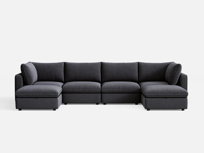 LINSY HOME RUBIK V 4 Seats with 2 Ottomans - S500-01X-4220-1-US-SPF-Sofa-0