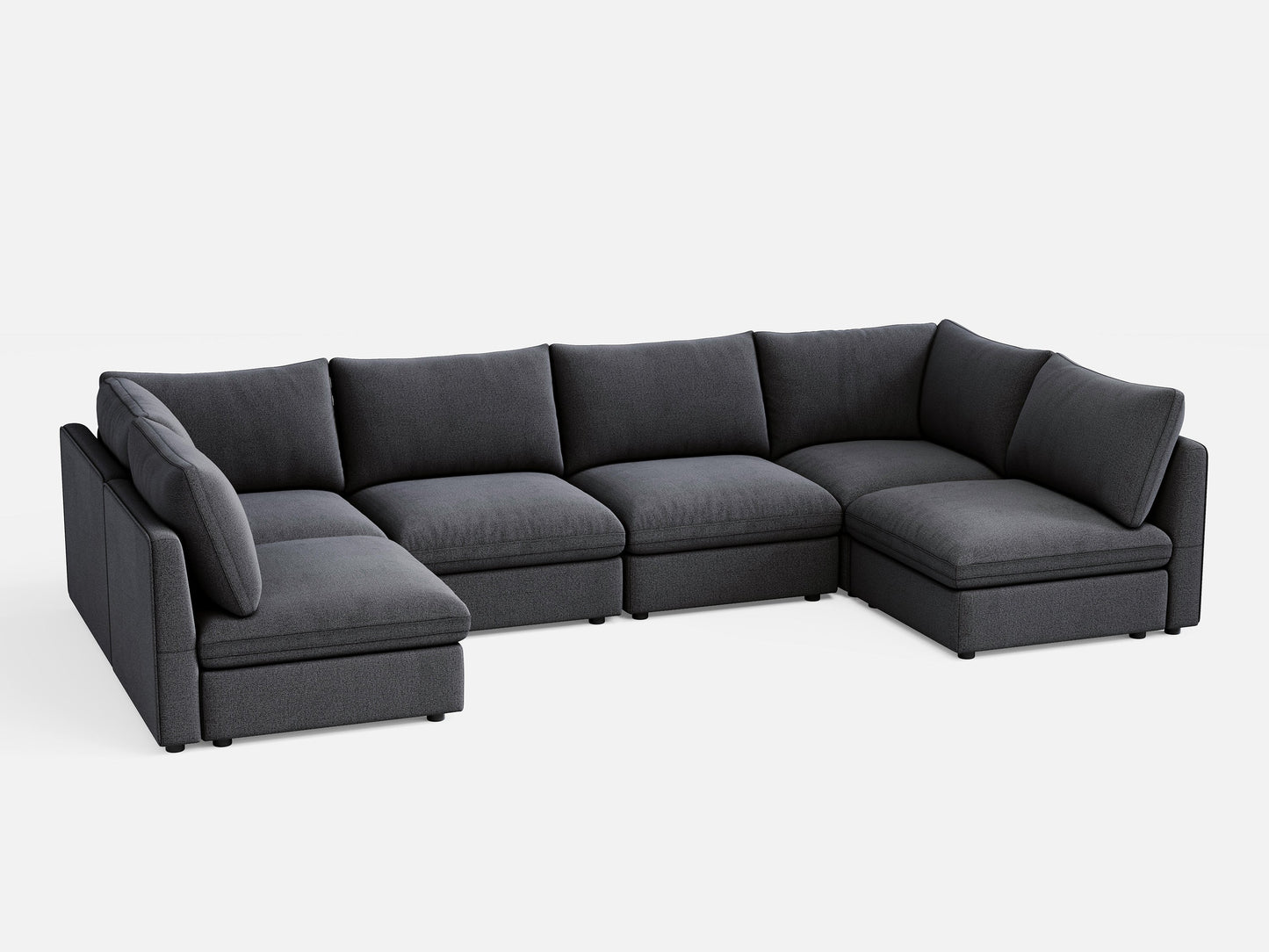 LINSY HOME RUBIK V 4 Seats with 2 Corners - S500-01X-6002-US-SPF-Sofa-0