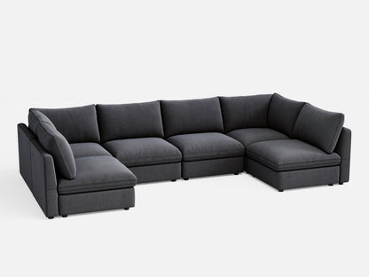 LINSY HOME RUBIK V 4 Seats with 2 Corners - S500-01X-6002-US-SPF-Sofa-0