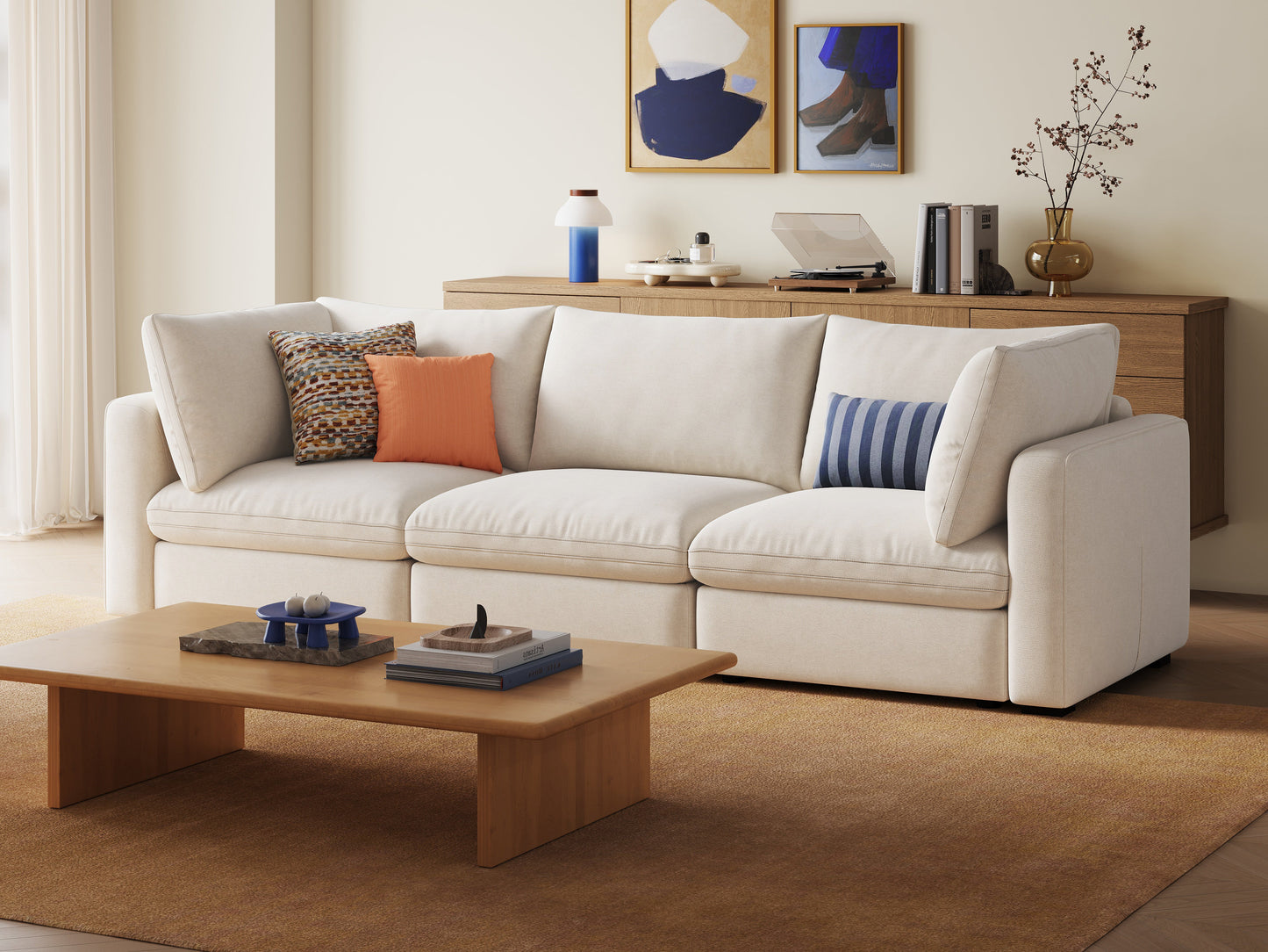 LINSY HOME RUBIK V 3 Seats Couch - S500-01X-3020-1-US-SPF-Sofa-0