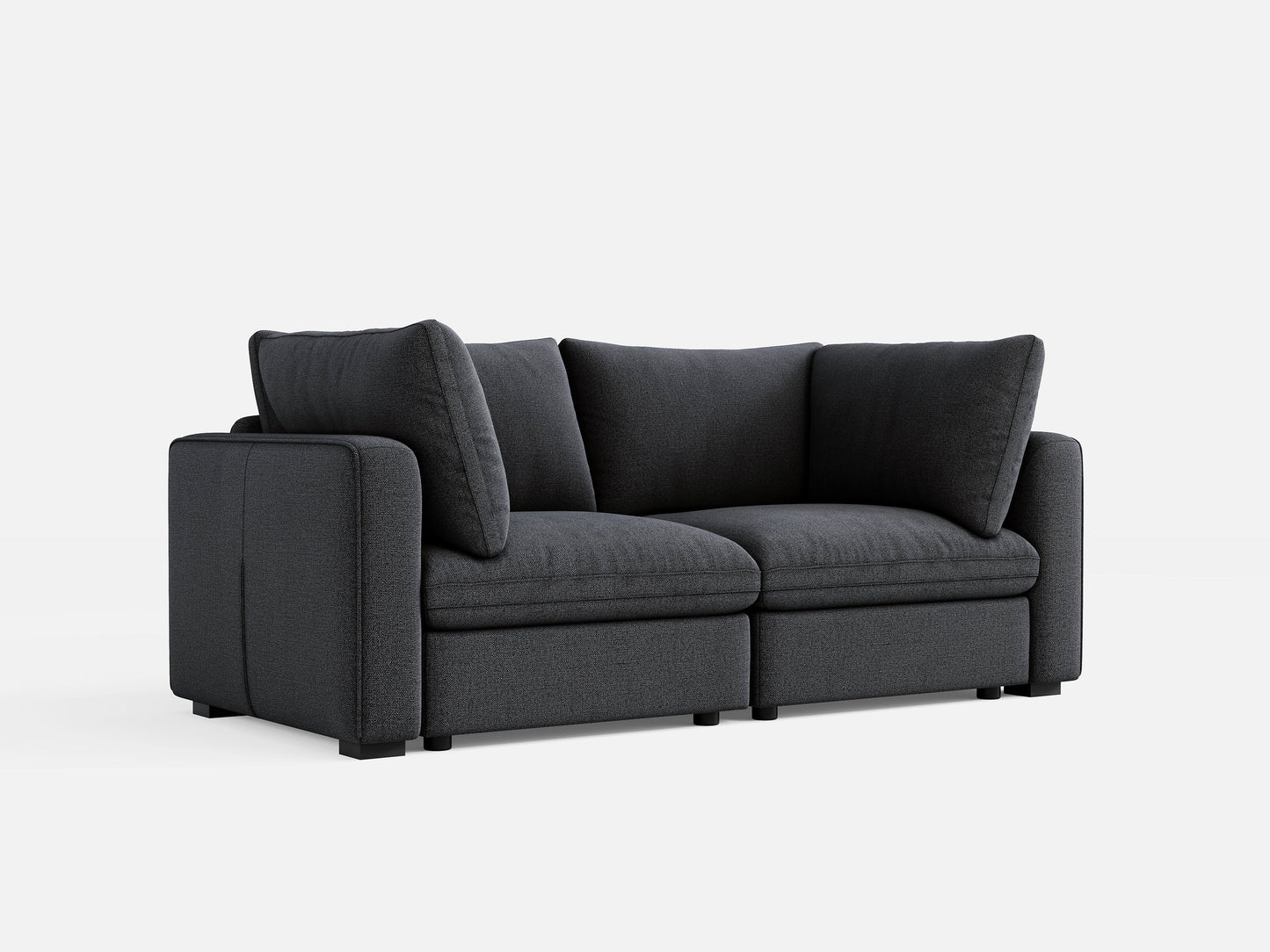 LINSY HOME RUBIK V 2 Seats Couch - S500-01X-2020-US-SPF-Sofa-0
