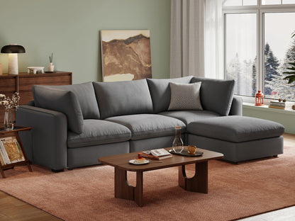 LINSY HOME RUBIK V 3 Seats with Ottoman - S500-01X-3120-1-US-SPF-Sofa-0