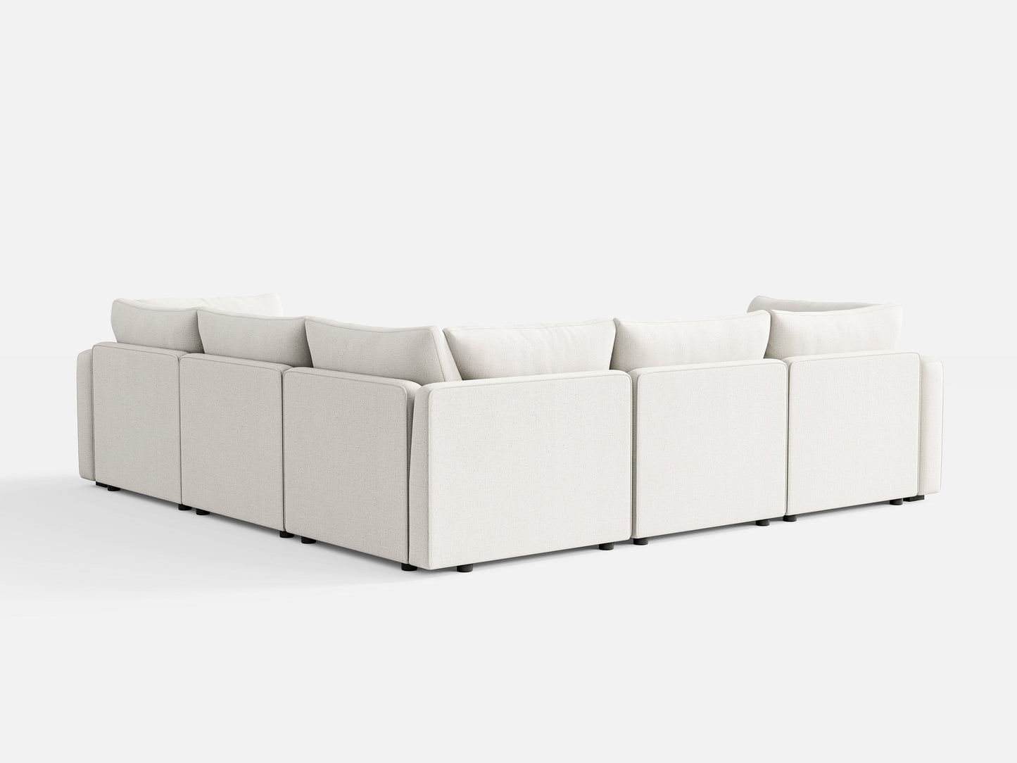 LINSY HOME RUBIK V 4 Seats with Corner & Ottoman - S500-01X-5121-1-US-SPF-Sofa-0