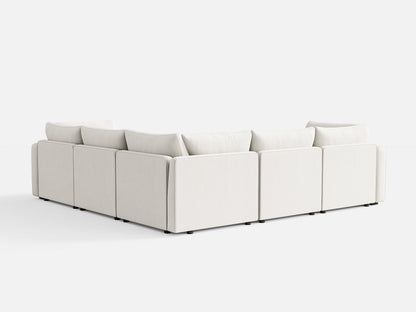 LINSY HOME RUBIK V 4 Seats with Corner & Ottoman - S500-01X-5121-1-US-SPF-Sofa-0