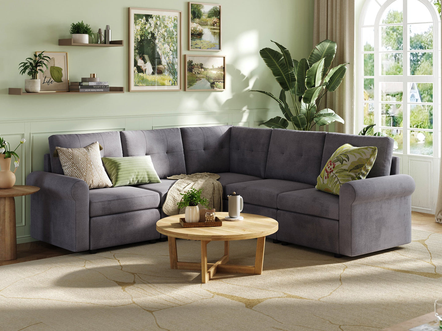 LINSY HOME RUBIK III 4 Seats with Corner - US-LH-SPF-Sofa-S800-F11-401-0-00
