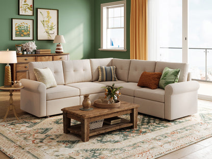 LINSY HOME RUBIK III 4 Seats with Corner - US-LH-SPF-Sofa-S800-F11-401-0-00