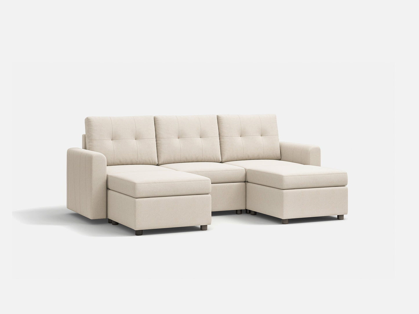 LINSY HOME RUBIK III 3 Seats with 2 Ottomans - US-LH-SPF-Sofa-S800-F11-32-0-00