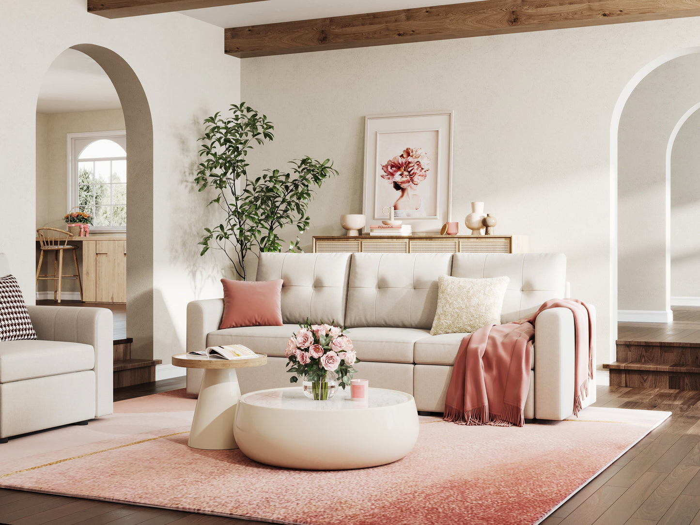 LINSY HOME RUBIK III 3 Seats Sofa - US-LH-SPF-Sofa-S800-F11-30-0-00