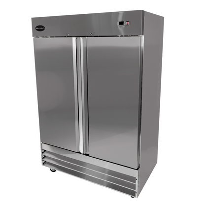 SABA Two Door Commercial Reach-In Stainless Steel Cooler - S-47R