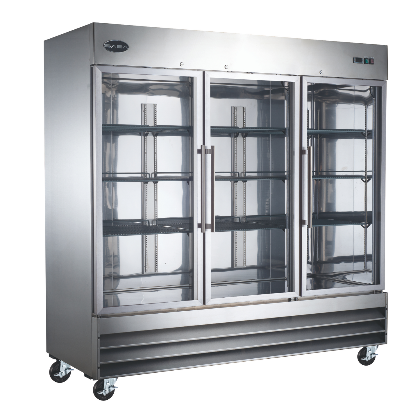 SABA  Three Glass Door Commercial Reach-In Cooler - S-72RG