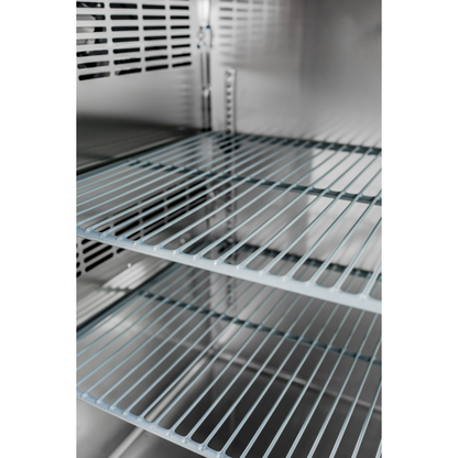 SABA SBB-24-48GSS - 24" Depth 48" Two Glass Door Commercial Back Bar Cooler (Stainless Steel)
