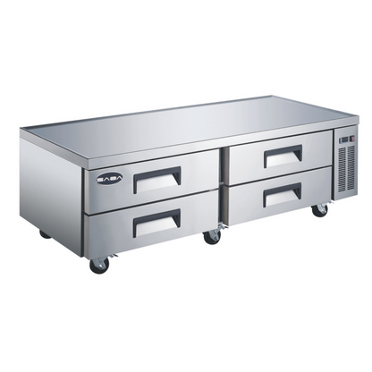 SABA 72" Four Drawer Commercial Chef Base Cooler - SCB-72