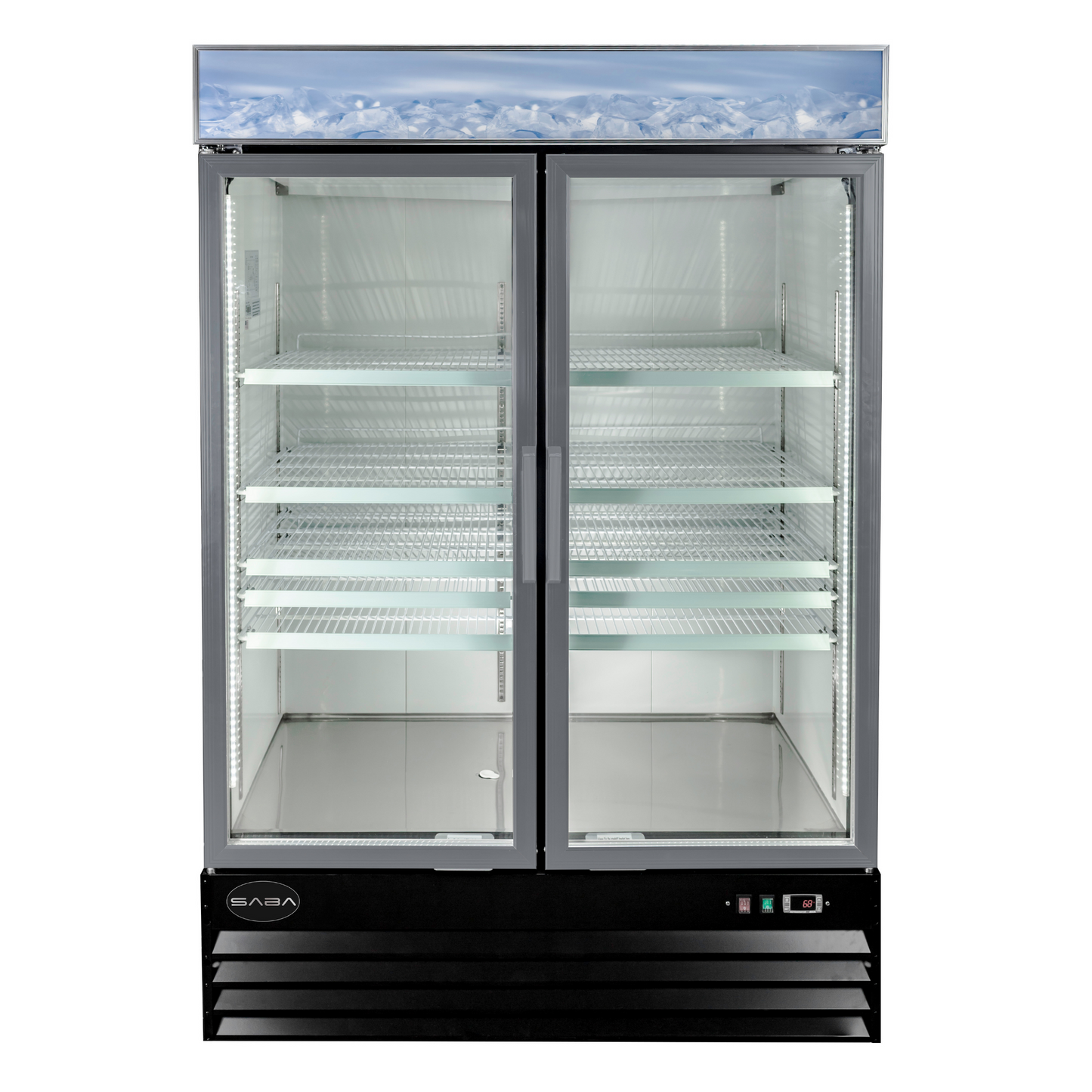 SABA  - Two Glass Swing Door Commercial Merchandiser Cooler - SM-45R
