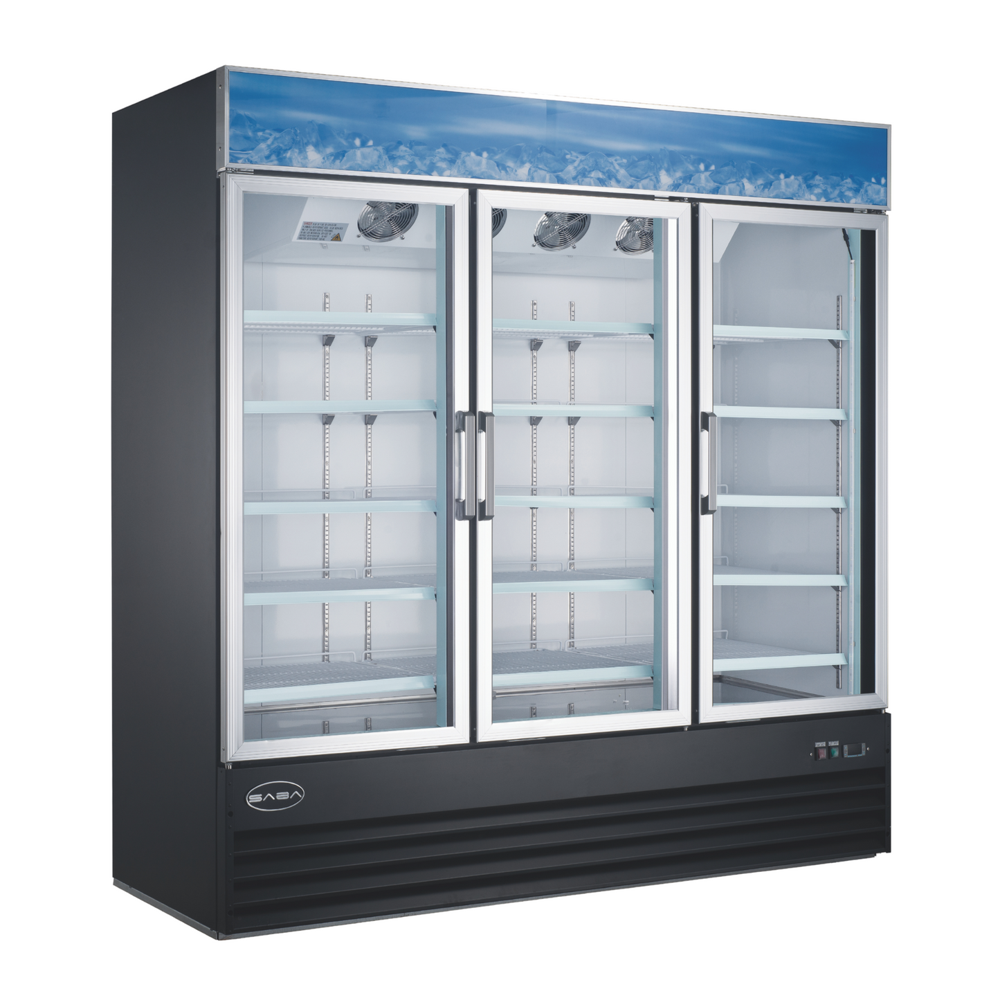 SABA  Three Glass Door Commercial Merchandiser Cooler - SM-72R