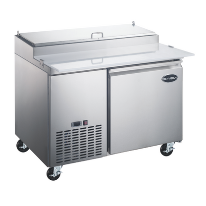 SABA " One Door Commercial Pizza Prep Table with 6 Pans - SPP-49-6 - 49
