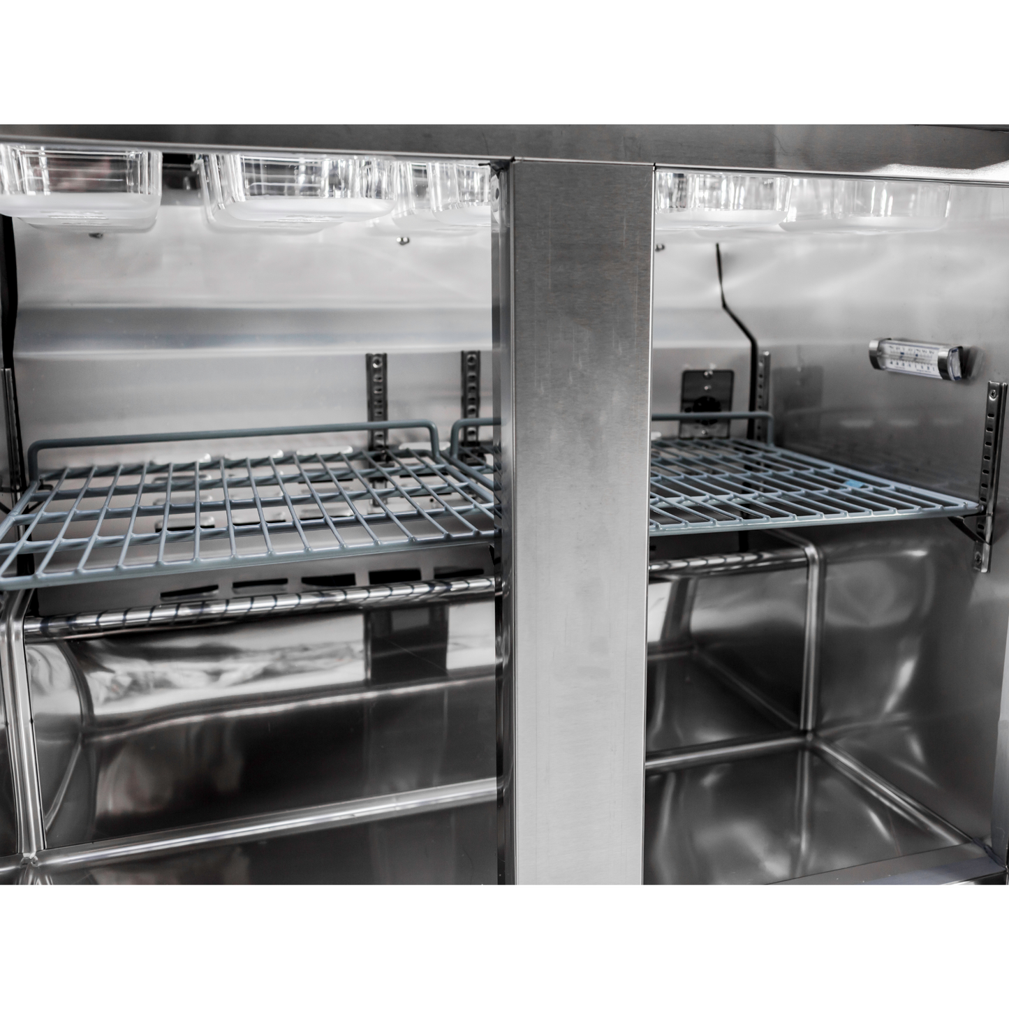 SABA SPS-36-15M - 36" Two Door Commercial Mega-Top Sandwich Prep Table with 15 Pans