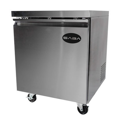 SABA 27" One Door Commercial Under-Counter Freezer - SUC-27F