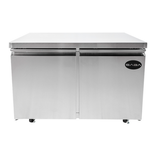 SABA  - 48" Two Door Commercial Under-Counter Freezer - SUC-48F