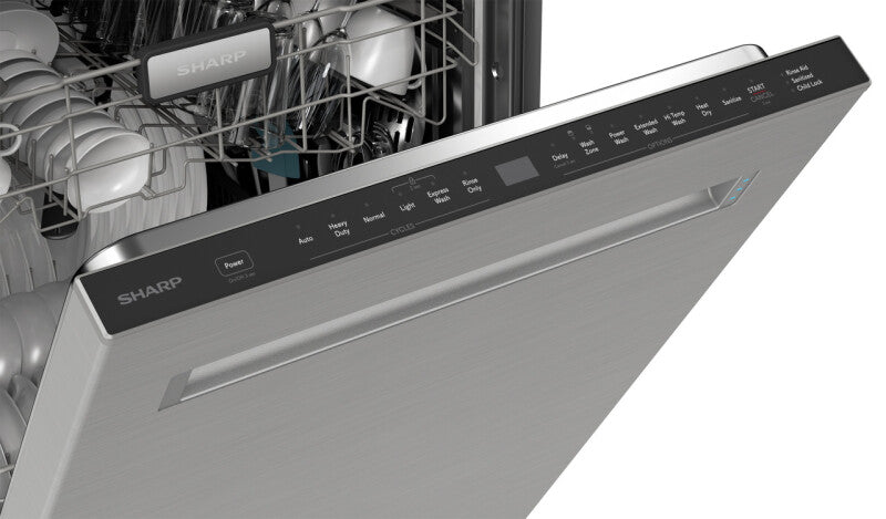 Sharp SDW6726MS 24 In. Stainless Steel 47db Dishwasher