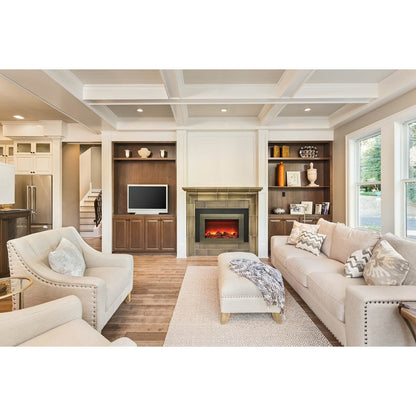 Sierra Flame Electric Insert with Dual Steel Surround Fireplace - INS-FM-30