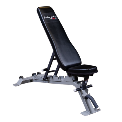 Adam Equipment Body Solid ProClub Line Flat, Incline Bench, Silver - SFID325