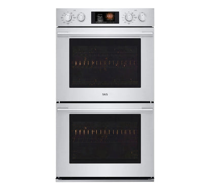 Signature Kitchen Suite SKSDV3002S 30-inch Double Wall Oven with Steam-Combi Stainless Steel - SKSDV3002S