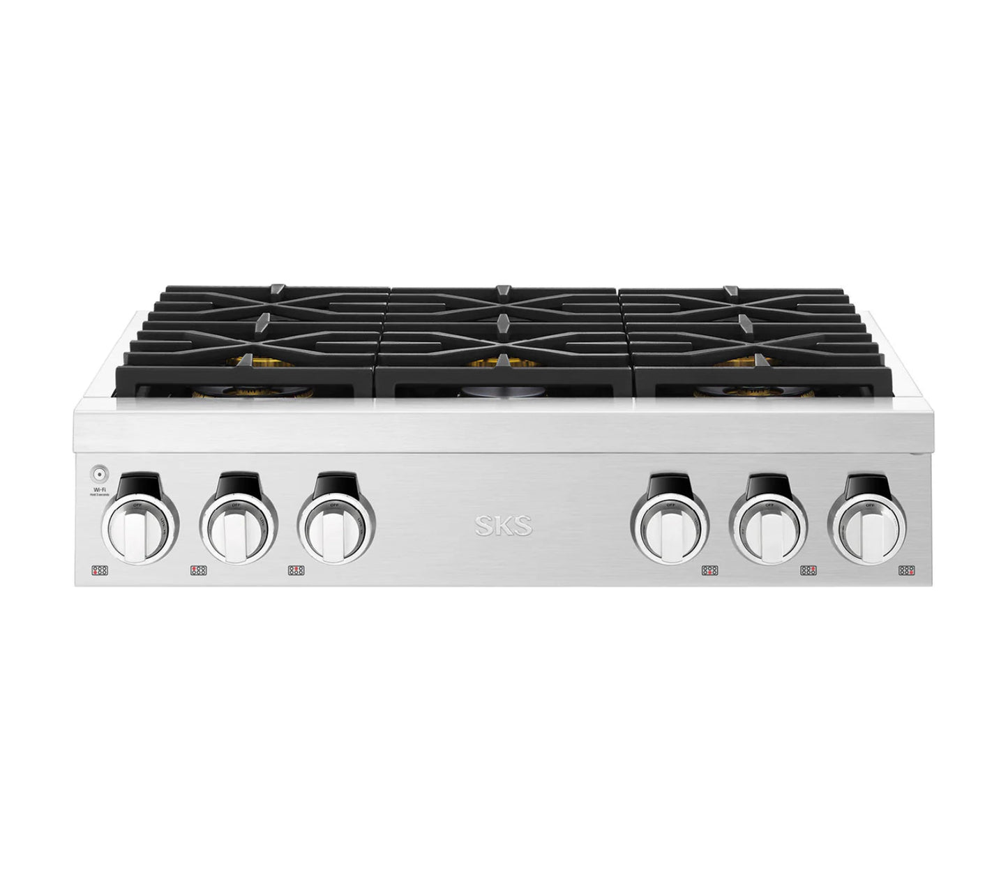 Signature Kitchen Suite SKSRT360S 36-inch Pro Rangetop with 6 Burners Stainless Steel - SKSRT360S