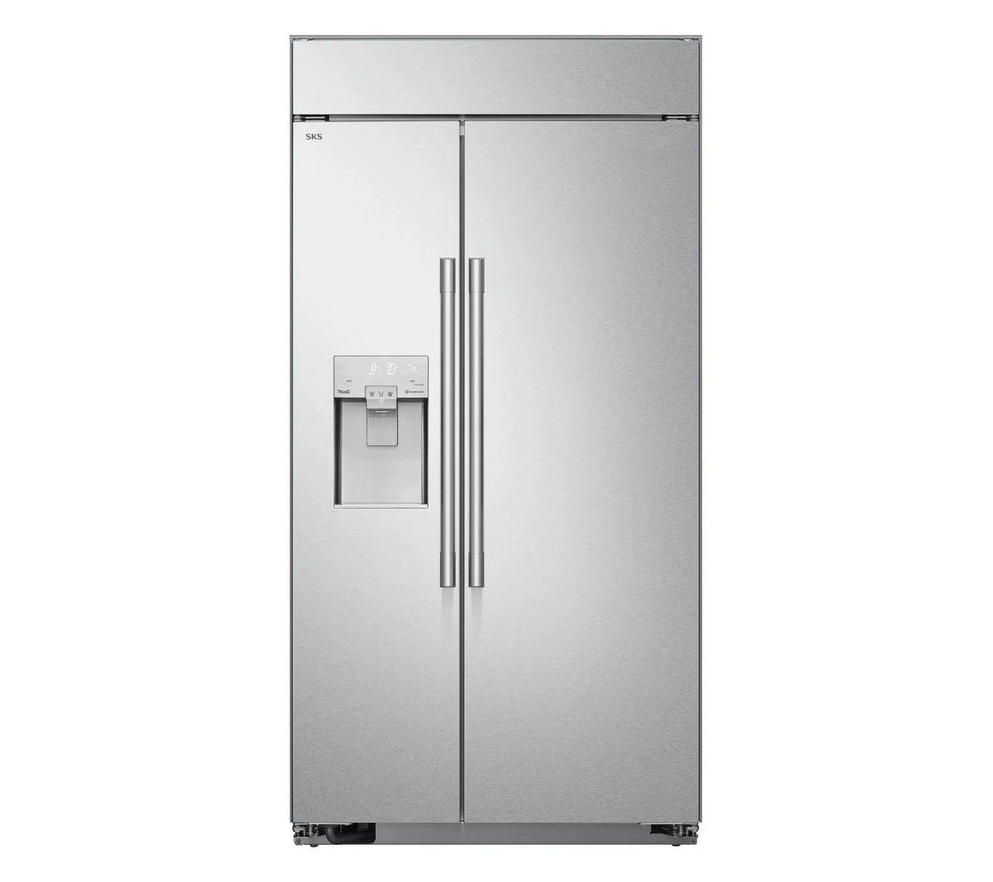 Signature Kitchen Suite SKSSB4202S 42-inch Built-in Side-by-Side Refrigerator Stainless Steel - SKSSB4202S