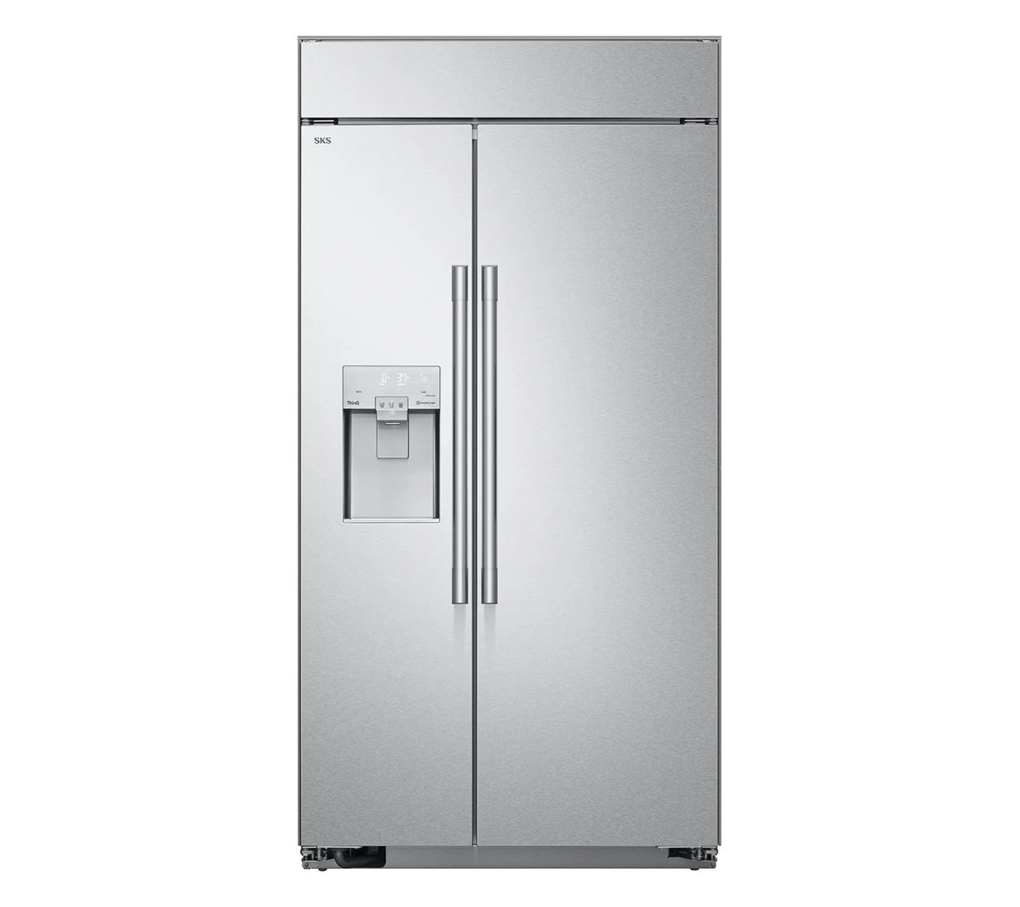 Signature Kitchen Suite SKSSB4202S 42-inch Built-in Side-by-Side Refrigerator Stainless Steel - SKSSB4202S