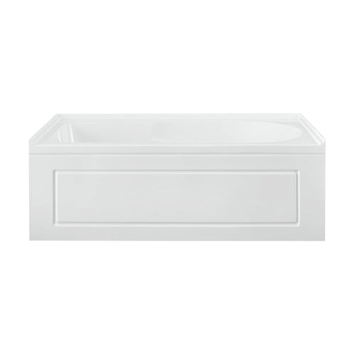 Swiss Madison Concorde 60 in. x 32 in. Acrylic Glossy White, Alcove, Integral, Left-Hand Drain, Apron Bathtub - SM-AB561 - Backyard Provider